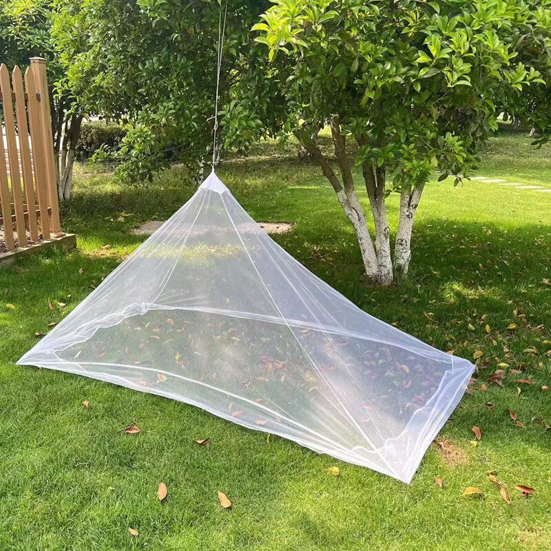 Cheap Goat Tents Summer Hung Dome Mosquito Net Polyester Mesh Fabric Home Outdoor Camping Garden Sleeping Repellent Net   
